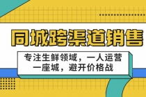 十一郎-同城跨渠道销售，专注生鲜领域，一人运营一座城，避开价格战-副业网