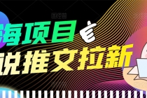 【高端精品】外面收费6880的小说推文拉新项目，个人工作室可批量做-副业网