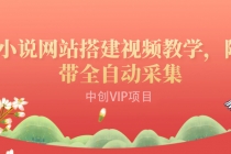 搭建一个小说网站：附带全自动采集  流量来得快、变现容易（搭建教程+源码)-副业网