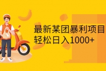 最新某团暴利项目，无门槛优惠券玩法 一单200-1000，一天收入1000+-副业网