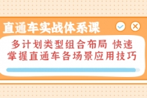 直通车实战体系课：多计划类型组合布局 快速掌握直通车各场景应用技巧-副业网