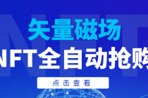 【高端精品】矢量磁场NFT全自动抢购，单号抢购500，多线程抢购-副业网