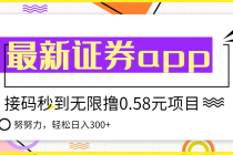 【稳定低保】最新国元证券现金接码无限撸0.58秒到账，轻松日入300+-副业网