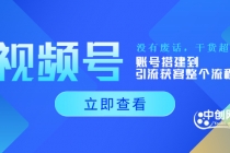 视频号新手必学课：账号搭建到引流获客整个流程，没有废话，干货超多-副业网