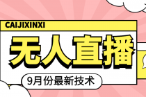 九月最新无人直播技术，轻松玩转无人直播-副业网