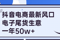 抖音电商最新风口,利用信息差做电子尾货生意,一年50w+(7节课+货源渠道)-副业网