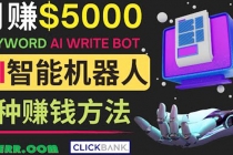 月赚5000美元的网络营销利器，利用Ai写作工具Anyword赚钱的三种途径-副业网