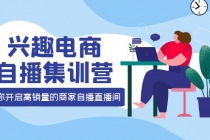 兴趣电商自播集训营：三大核心能力  12种玩法  提高销量，核心落地实操！-副业网