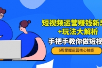 短视频运营赚钱新思路+玩法大解析：手把手教你做短视频【PETER最新更新中】-副业网