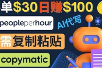 利用AI文章写作工具  每单30美元，日赚100美元，只需复制粘贴-副业网