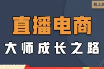 直播电商高手成长之路：教你成为直播电商大师，玩转四大板块-副业网
