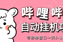 最新哔哩哔哩挂机项目，单窗口5-10元【永久脚本+详细教程】-副业网