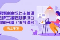 暴躁迪迪线上主播课，金牌主播教新手小白如何开播-副业网