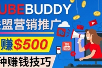 推广TubeBuddy联盟营销项目，完全免费的推广方法，轻松月赚500美元-副业网