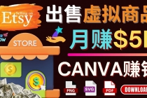 通过Etsy出售Canva模板，操作简单，收益高，月赚5000美元-副业网
