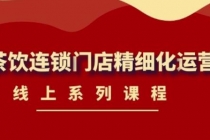 《茶饮连锁门店精细化运营》线上系列课程，茶饮门店经营必备课程-价值458元-副业网