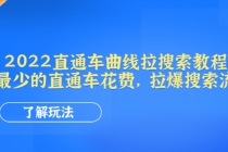 2022直通车曲线拉搜索教程：用最少的直通车花费，拉爆搜索流量-副业网