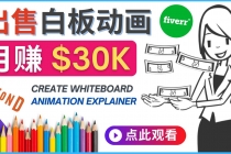 如何用最简单制作白板动画月赚3万美元-副业网