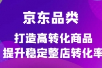 京东电商品类定制培训课程，打造高转化商品提升稳定整店转化率-副业网