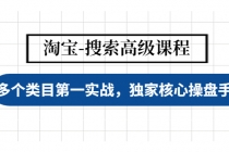 淘宝-搜索高级课程：多个类目第一实战，独家核心操盘手法-副业网