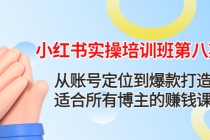 小红书实操培训班第八期：从账号定位到爆款打造，适合所有博主的赚钱课-副业网