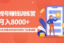 影视号赚钱训练营：月入8000+从账号定位到素材到创作到热门全套课程-副业网