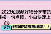 2023短视频好物分享带货，好物带货高级课程，轻松一句点拨，小白快速上手-副业网