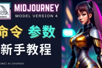 Midjourney新手入门教程，轻松创作顶级图像，命令参数-新手教程-副业网