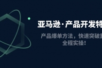 亚马逊·产品开发特训营：产品爆单方法，快速突破重围，全程实操！-副业网