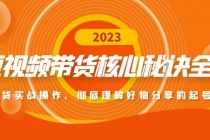 短视频带货核心秘诀全辑：带货实战操作，彻底理解好物分享的起号逻辑-副业网