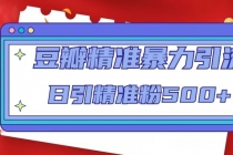 豆瓣精准暴力引流，日引精准粉500+【12视频课】-副业网