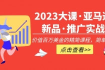 2023大课·亚马逊新品·推广实战：价值百万美金的精简课程，简单粗暴！-副业网