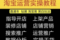 2023淘宝开店教程0基础到高级全套视频网店电商运营培训教学课程-副业网