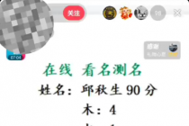 最新抖音爆火的名字测试打分无人直播项目，日赚几百+【打分脚本+详细教程】-副业网