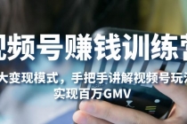 视频号赚钱训练营：6大变现模式，对平台的各项功能详细讲解，实现百万GMV-副业网