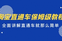 淘宝直通车保姆级教程，全面讲解直通车就那么简单！-副业网