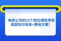 电商公司的10个岗位绩效考核的底层知识体系+落地方案！-副业网
