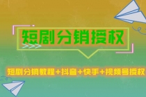 短剧分销授权，收益稳定，门槛低-副业网