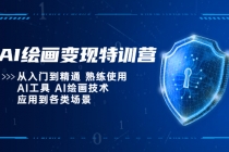 AI绘画变现特训营，从入门到精通 熟练使用AI工具 AI绘画技术应用到各类场景-副业网