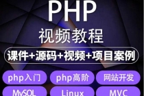 易学|php从入门到精通实战项目全套视频教程网站开发零基础课程-副业网