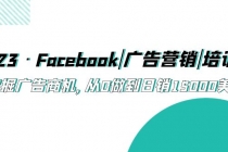 2023·Facebook|广告营销|培训班，挖掘广告商机，从0做到日销15000美金-副业网
