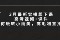 3月最新实操线下课高清视频+课件，如何玩转小而美，高毛利直播间-副业网