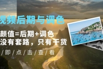 Pr视频后期与调色，视频颜值=后期+调色，这里没有套路，只有干货！-副业网