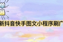 【简单粗暴】收费5980的最新抖音快手小程序掘金-副业网