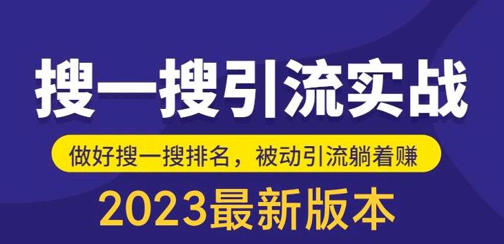 外面收费980的最新公众号搜一搜引流实训课，日引200+-副业网