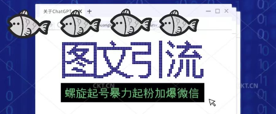 2023年价值1980的图文引流创业粉螺旋起好技术暴力起粉加爆微信-副业网