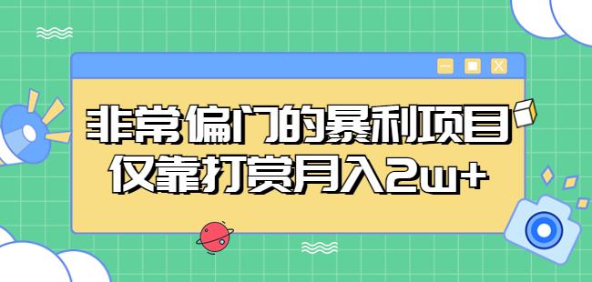 非常偏门的暴利项目，仅靠打赏月入2w+-副业网