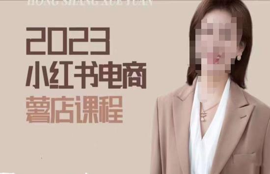 2023小红书电商课，新手小白从0~1玩转小红书薯店电商-副业网