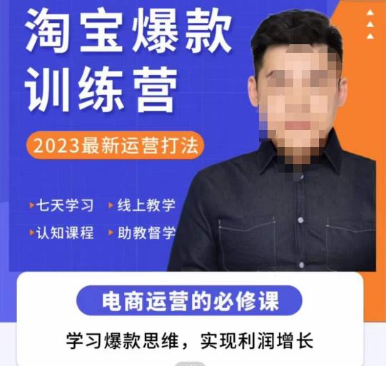 爱上黄昏·淘宝爆款训练营，2023最新运营打法，学习爆款思维，实现利润增长-副业网
