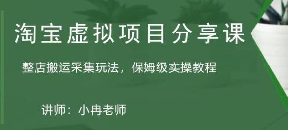 淘宝虚拟整店搬运采集玩法分享课：整店搬运采集玩法，保姆级实操教程-副业网